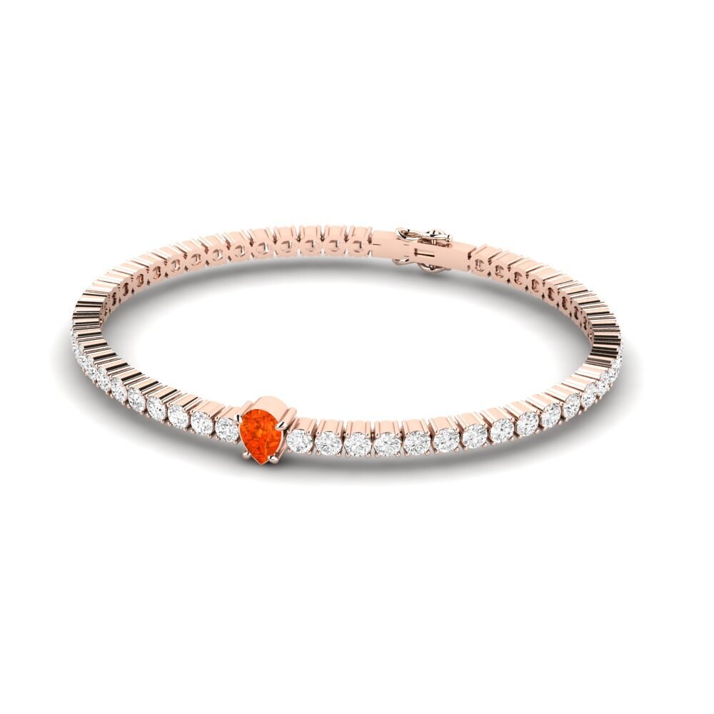 14k Rose Gold Fire-Opal SYLVIE Bracelet Viridis