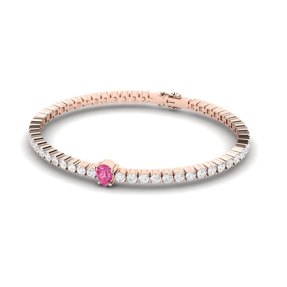 14k Rose Gold Pink Tourmaline SYLVIE Bracelet Viridis