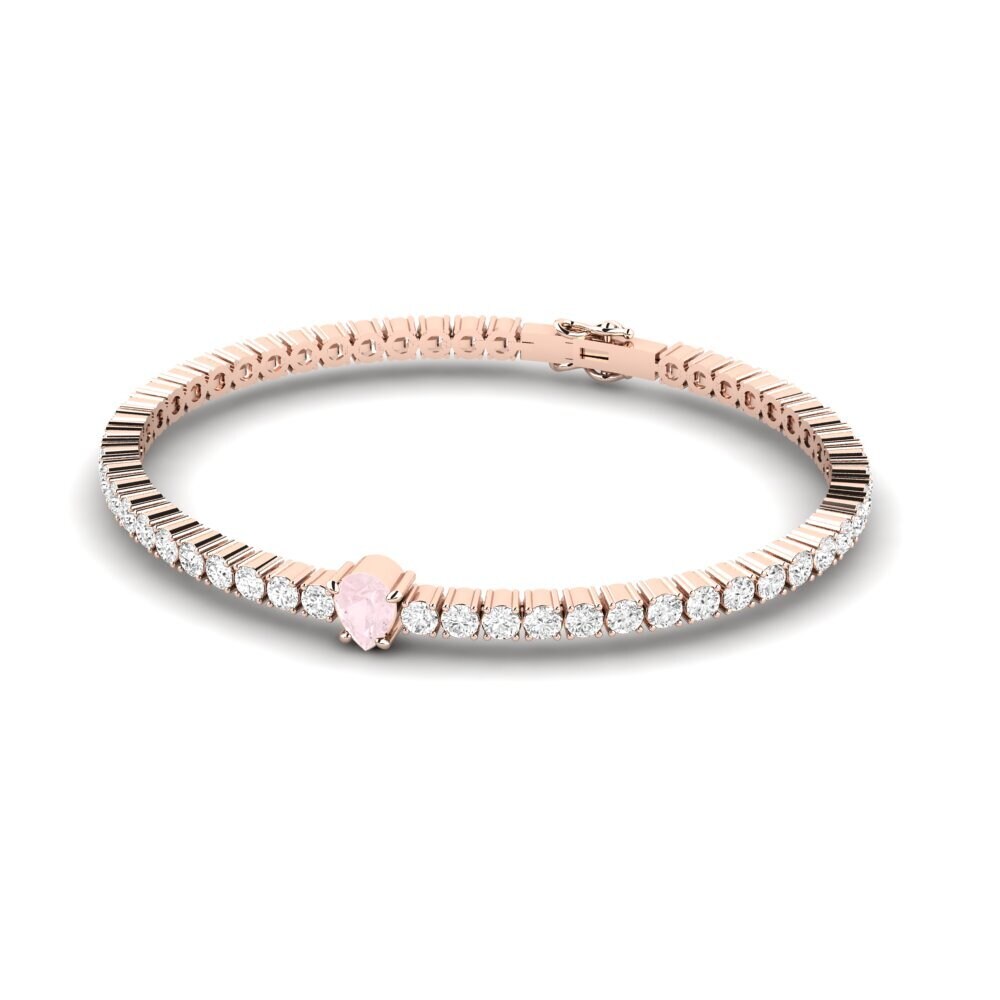 14k Rose Gold Rose Quartz SYLVIE Bracelet Viridis