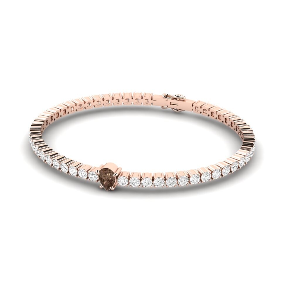 14k Rose Gold Smoky Quartz SYLVIE Bracelet Viridis