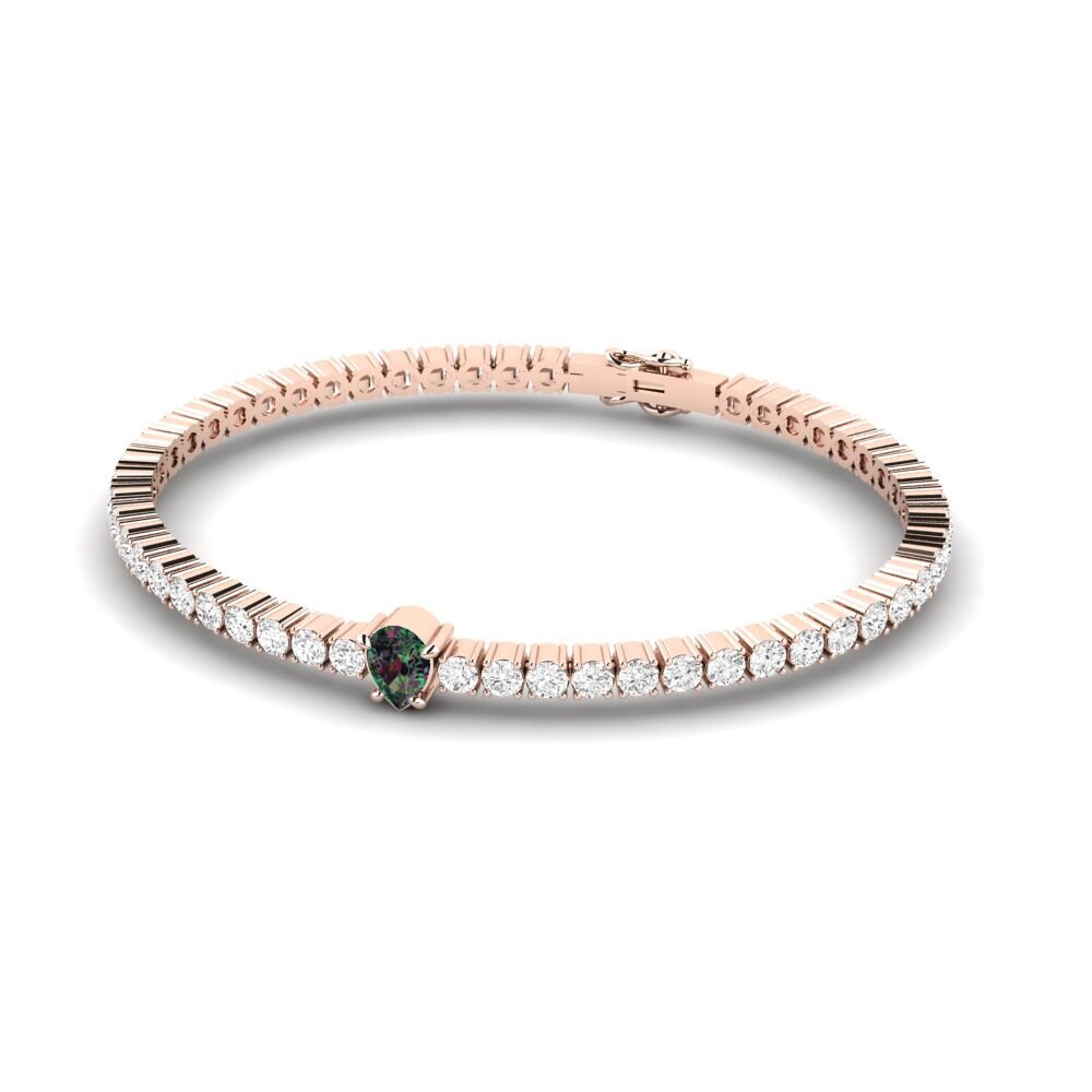 14k Rose Gold Mystic Topaz SYLVIE Bracelet Viridis