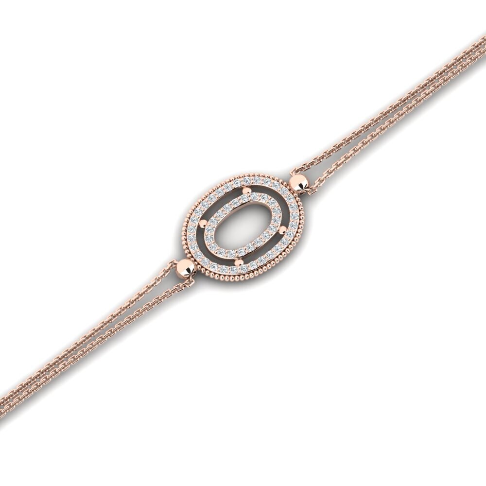 9ct Rose Gold Women's Bracelet Visieg