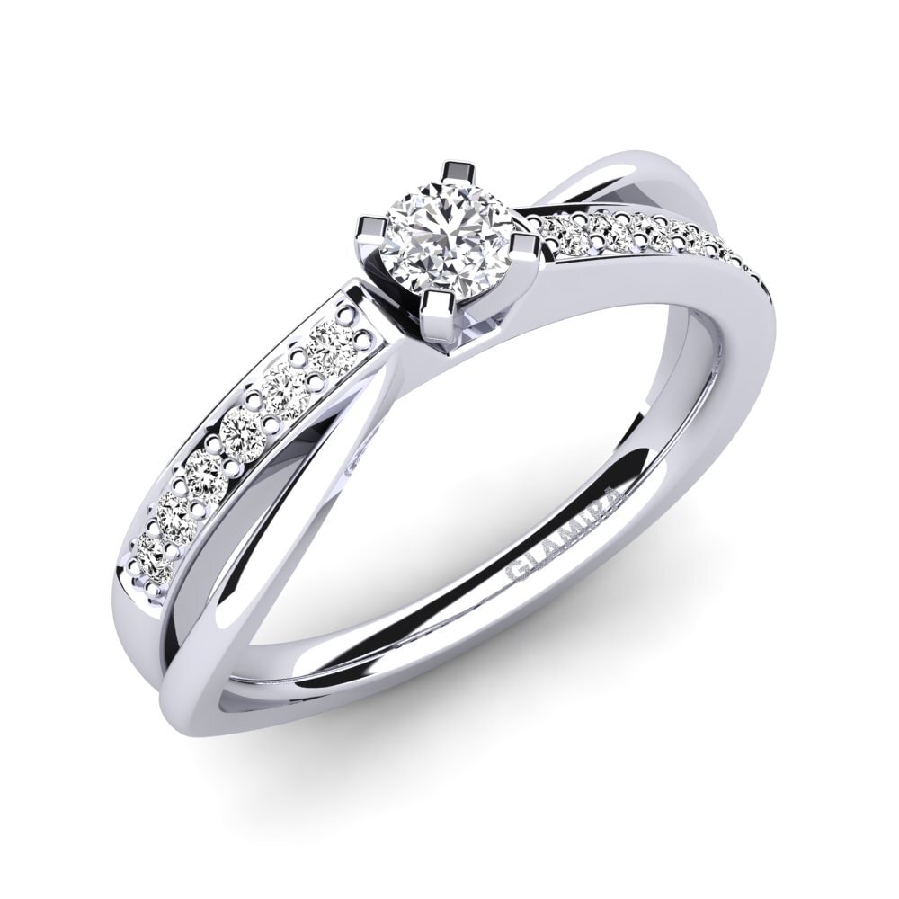 Moissanite Engagement Ring Viviette 0.16 crt