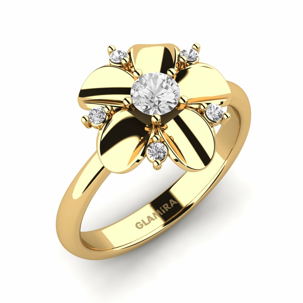 Saphir Blanc Bague Vivillon