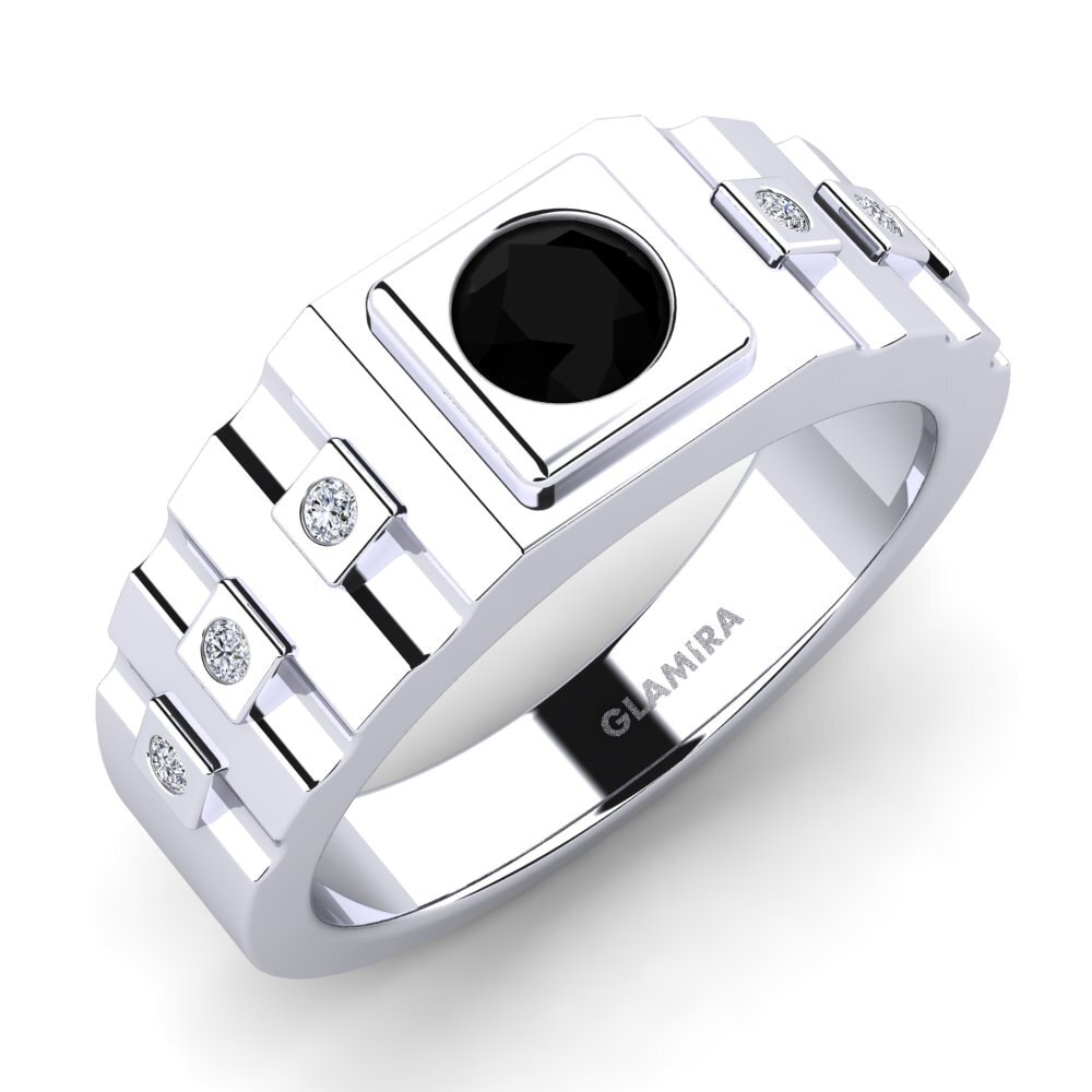 950 Palladium Black Onyx Men's Ring Vlad
