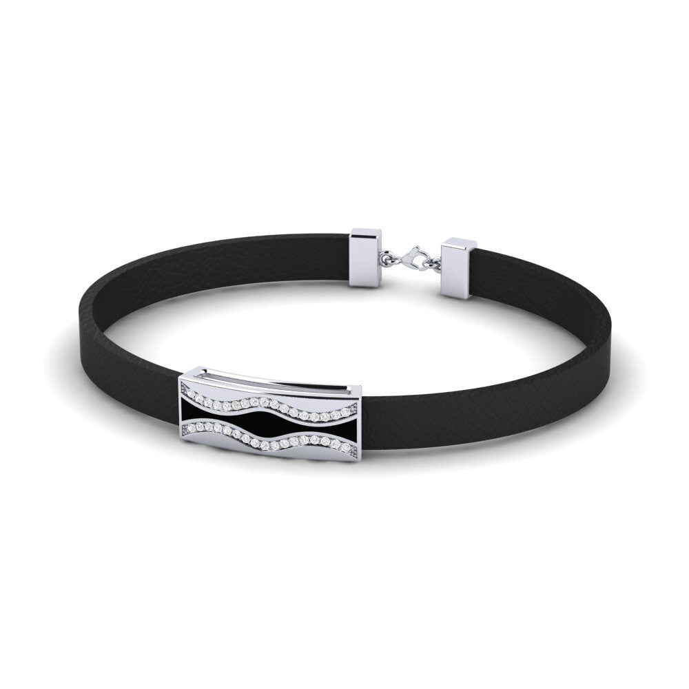 950 Palladium White sapphire Men's Bracelet Vladislav