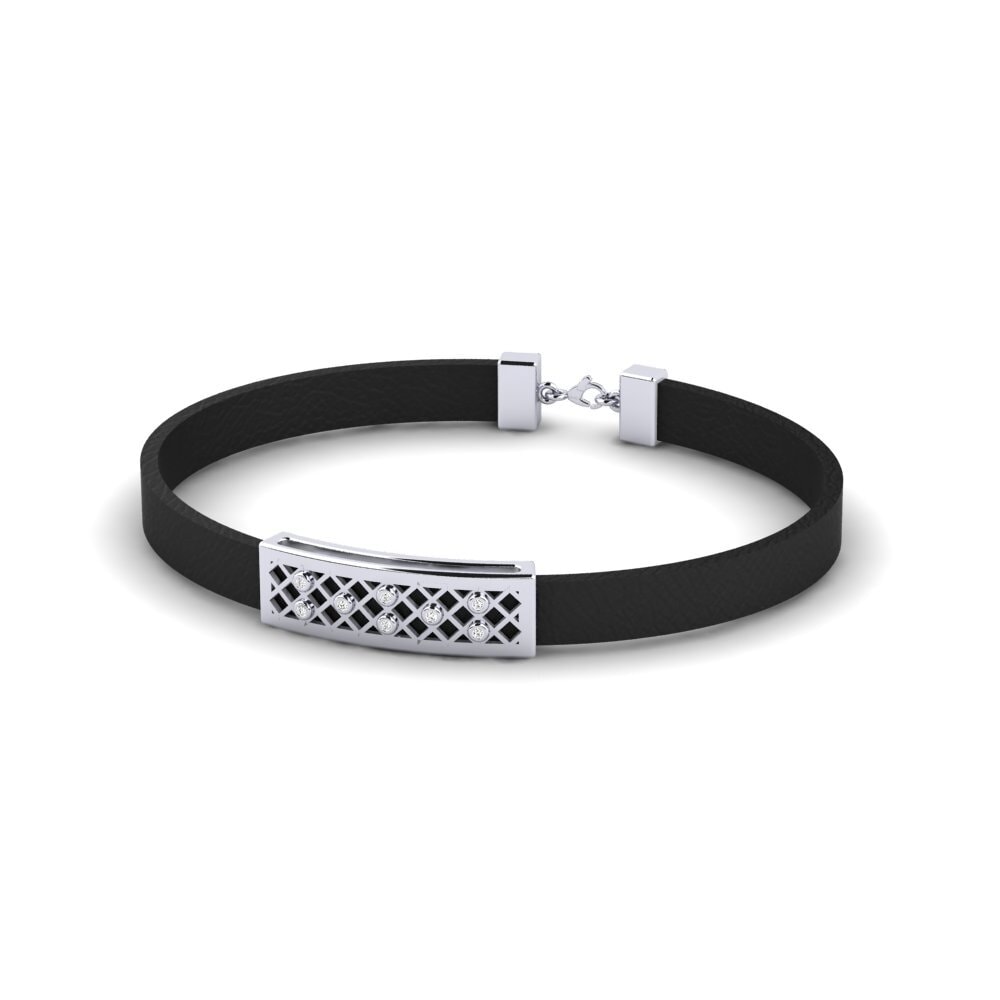 950 Platinum Moissanite Men's Bracelet Vlastimil