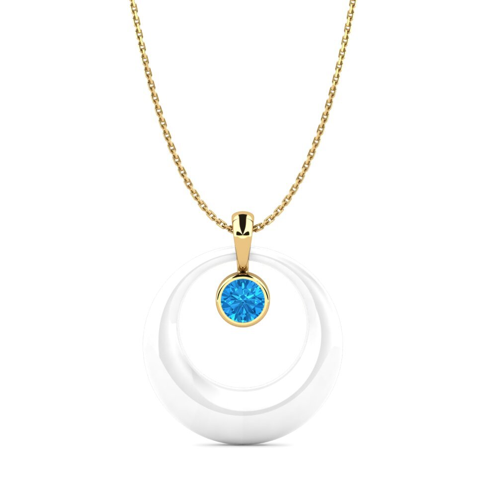 Blue Topaz Women's Pendant Volna