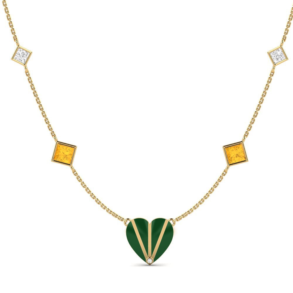 Citrine Women's Necklace Volonte