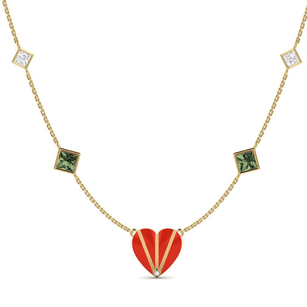 Zafiro Verde Collar de Mujer Volonte