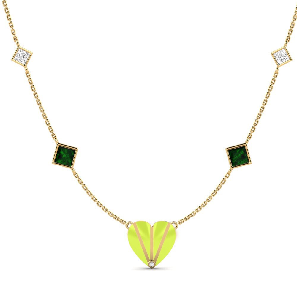 Tourmaline Verte Collier pour femme Volonte