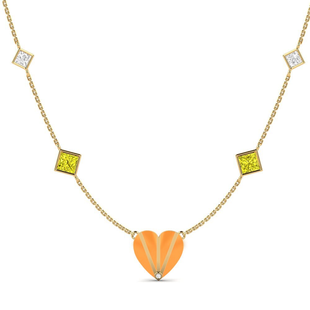 Yellow Diamond Women's Necklace Volonte