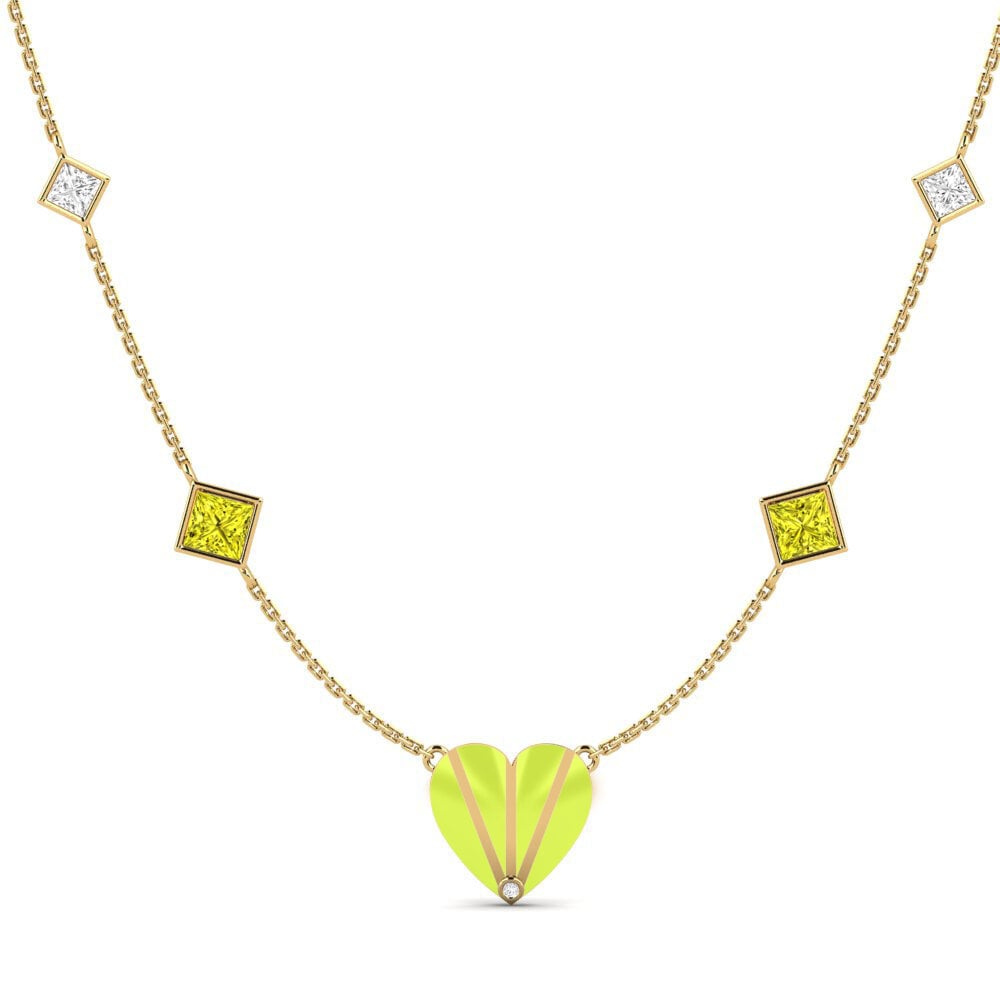 Diamante Amarillo Collar de Mujer Volonte