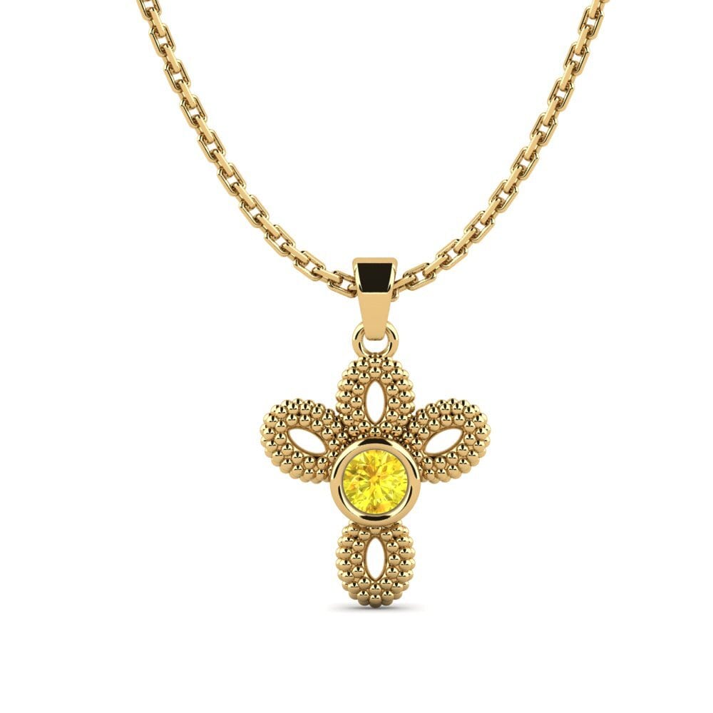 Yellow Sapphire Women's Pendant Volution
