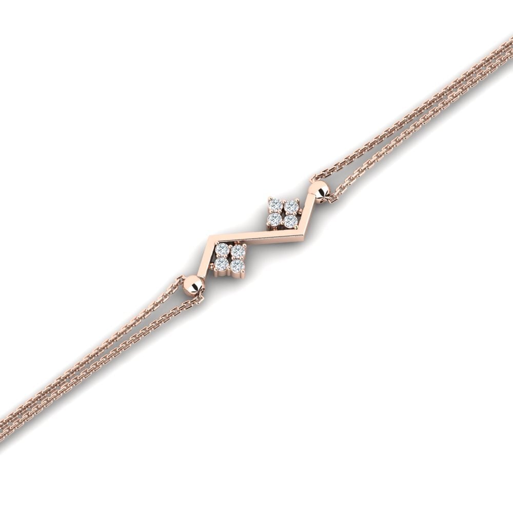 9ct Rose Gold Women's Bracelet Vompos