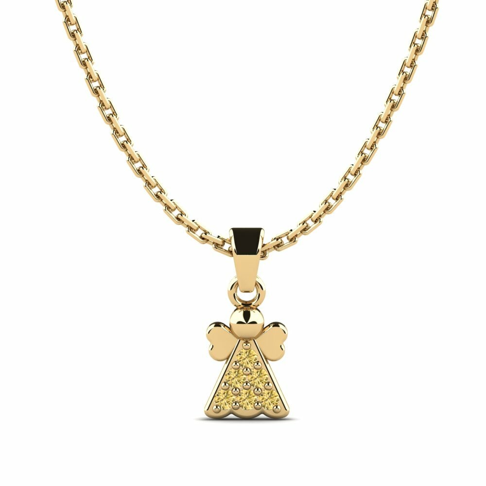 Pendentif pour enfant Voninkazo Diamant Jaune