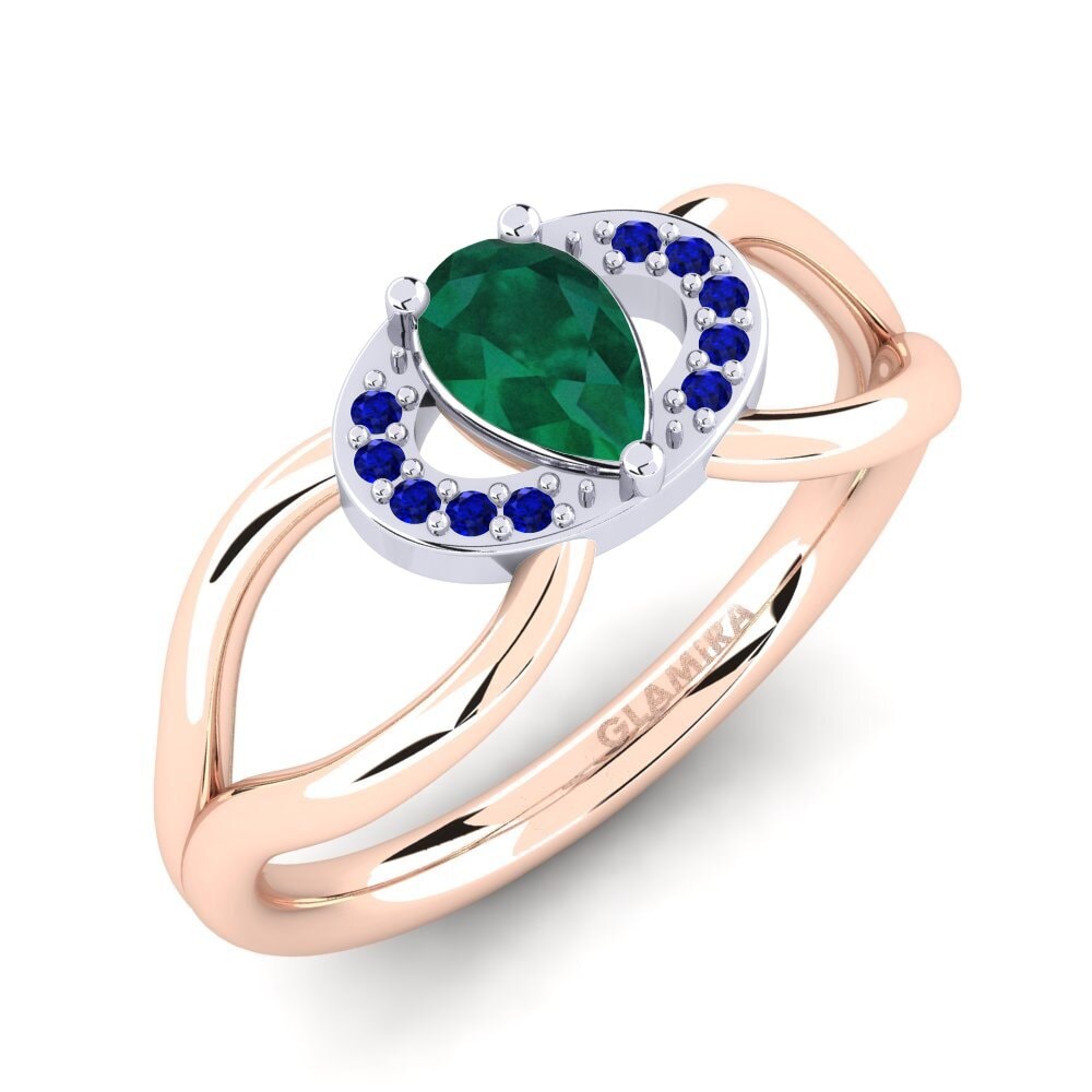 14k Rose & White Gold Engagement Ring Vontressa