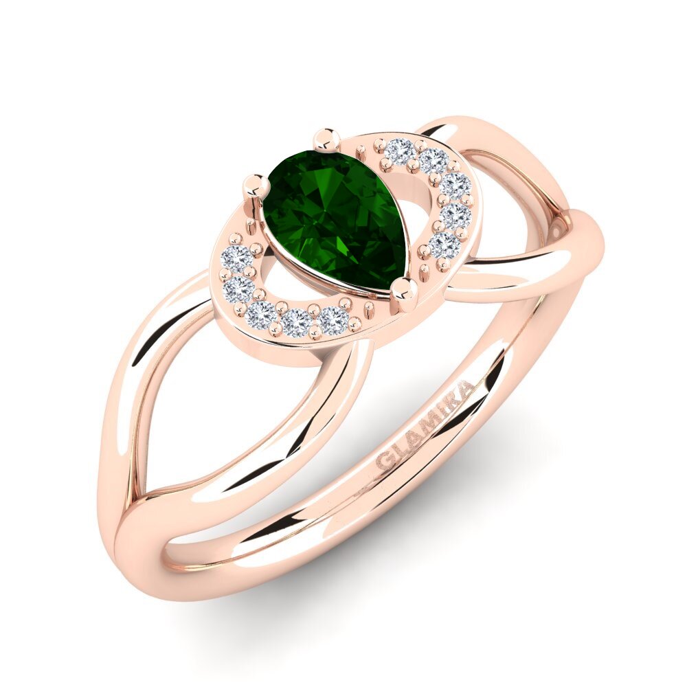 Green Tourmaline Engagement Ring Vontressa