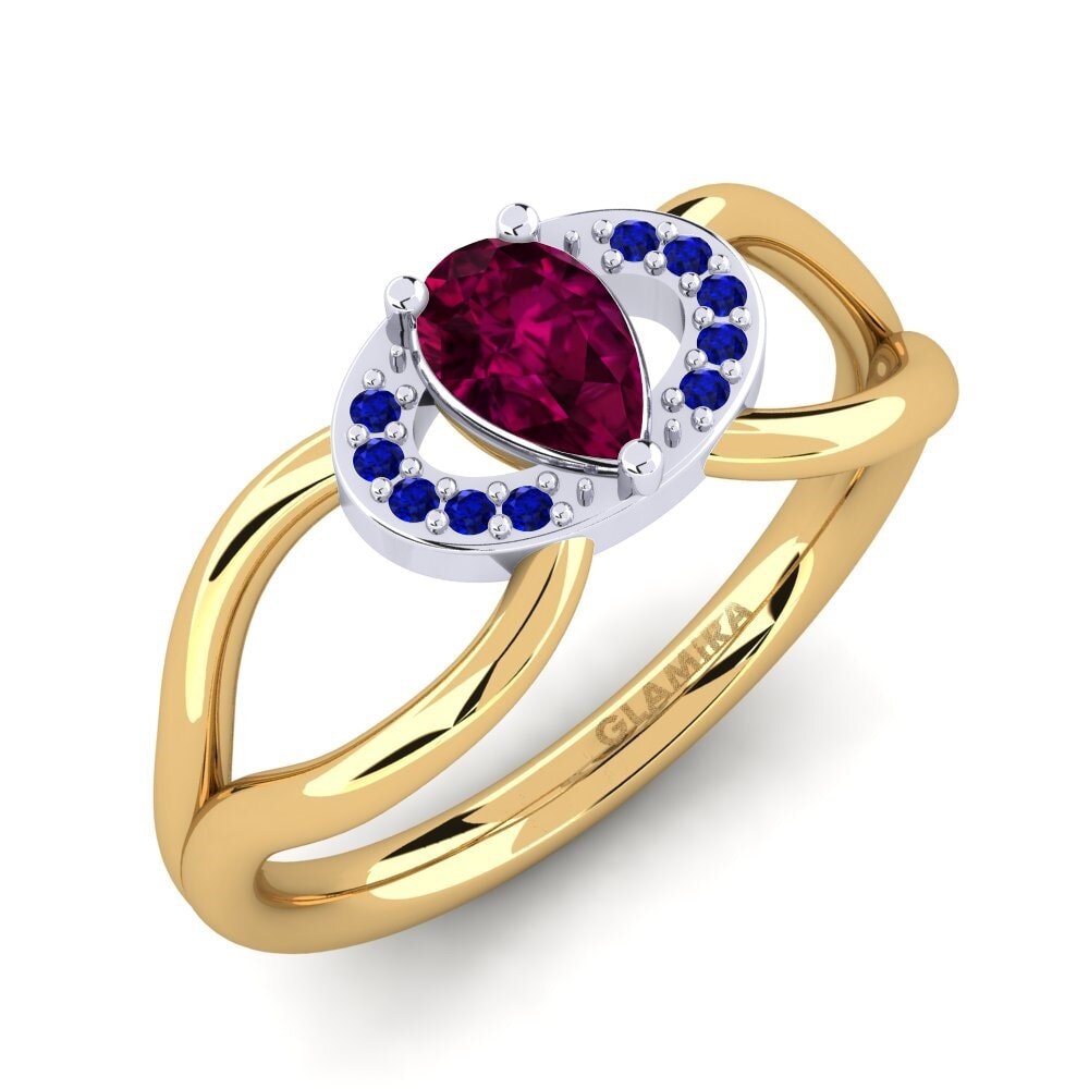 14k Yellow & White Gold Engagement Ring Vontressa