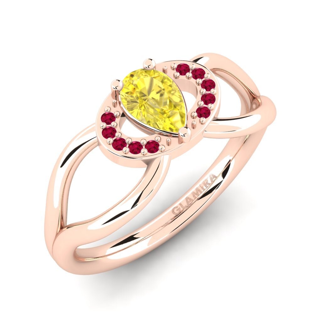 Yellow Sapphire Engagement Ring Vontressa