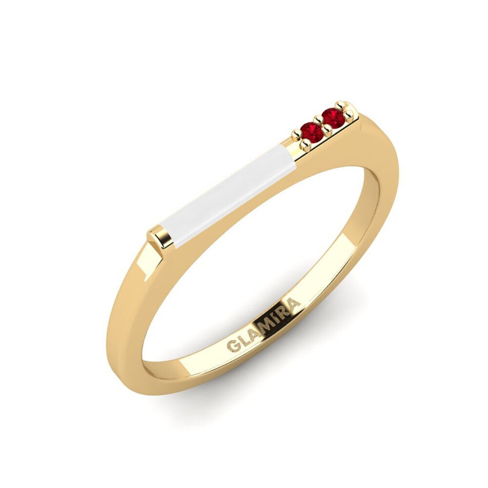 Red Zirconia Pinky Ring Vryonisi