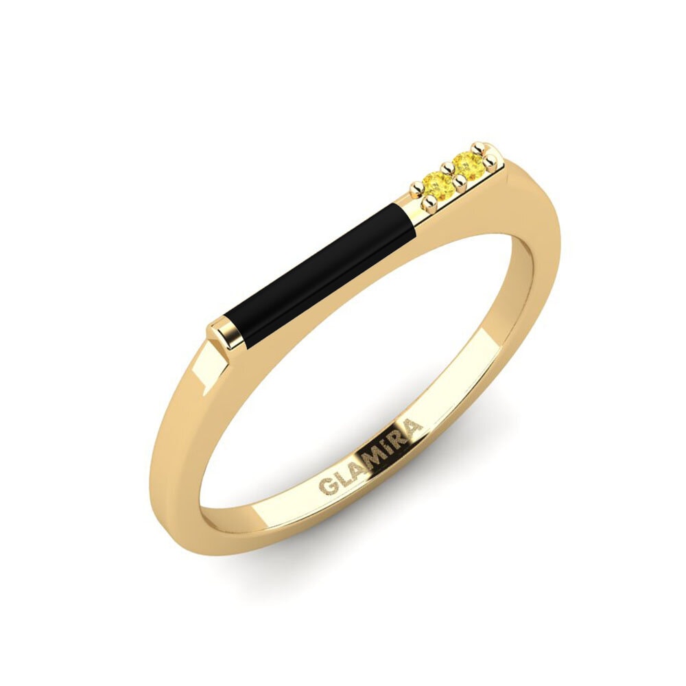 Yellow Sapphire Pinky Ring Vryonisi