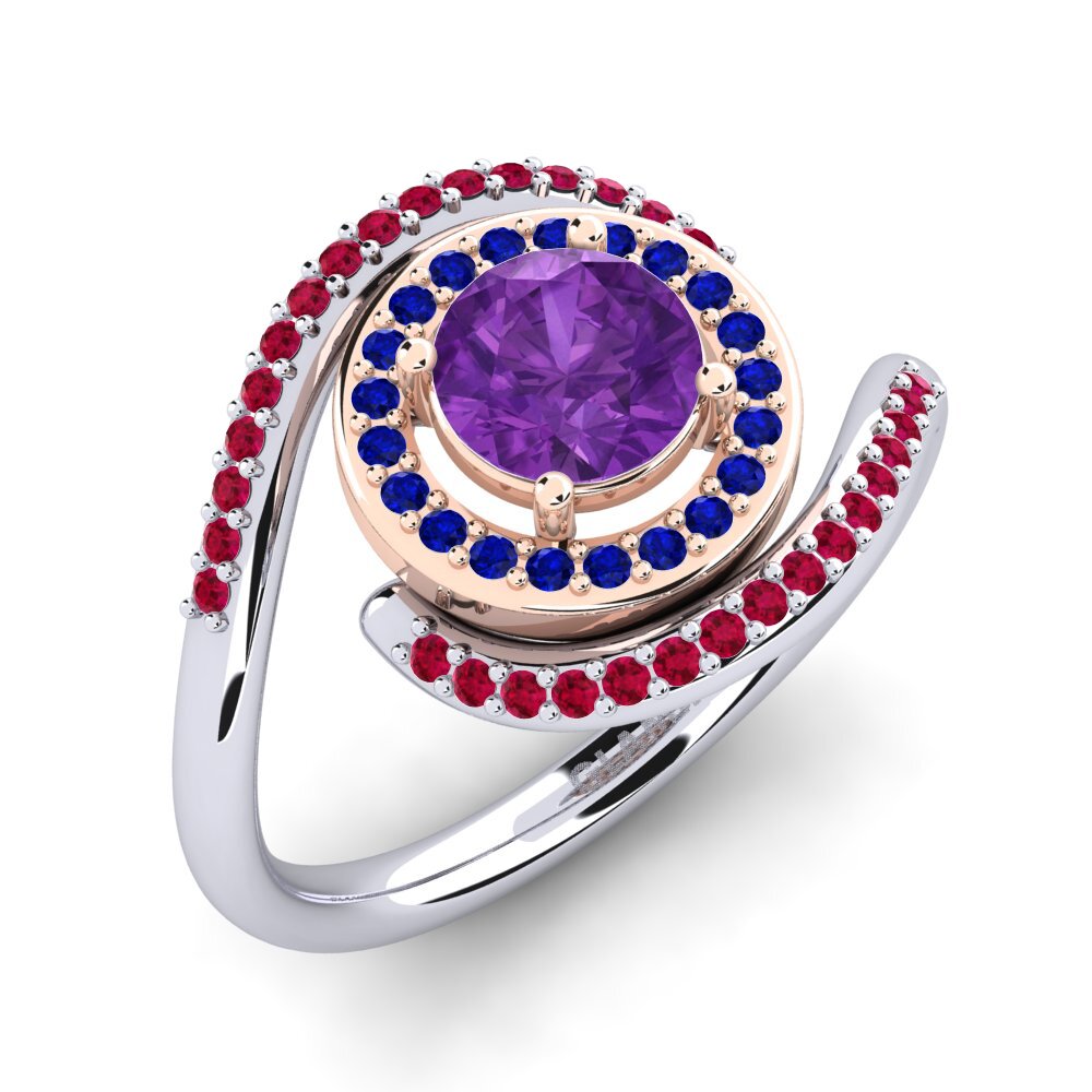 14ct White / Rose Gold Engagement Ring Vulnavia