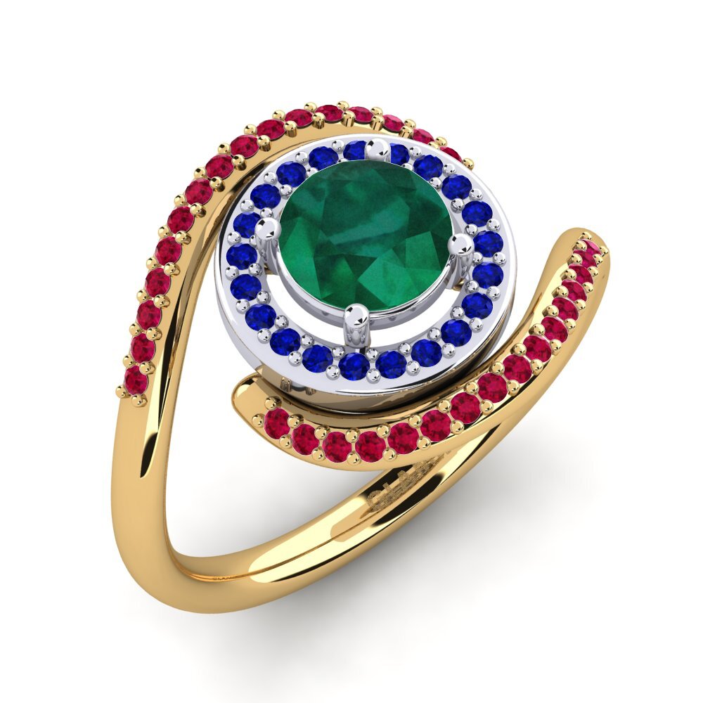 14ct Yellow & White Gold Engagement Ring Vulnavia