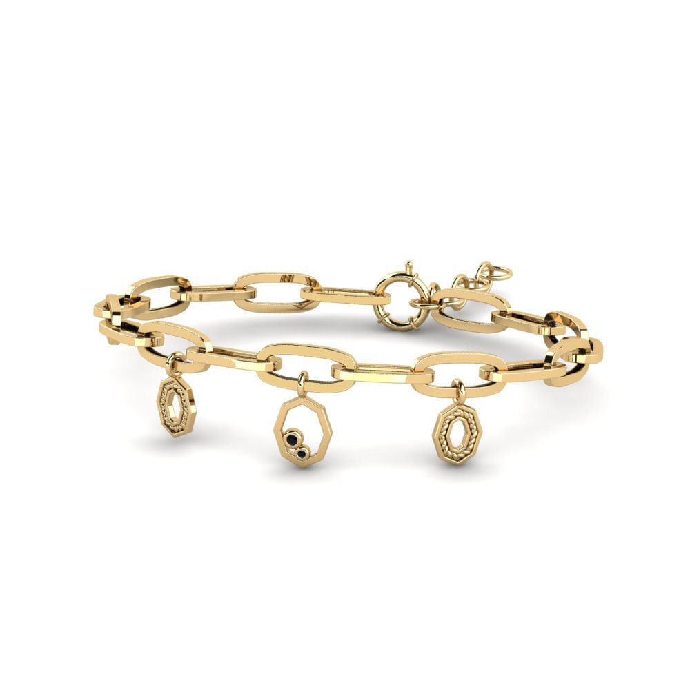 Saphir noir Bracelet trombones Waforea