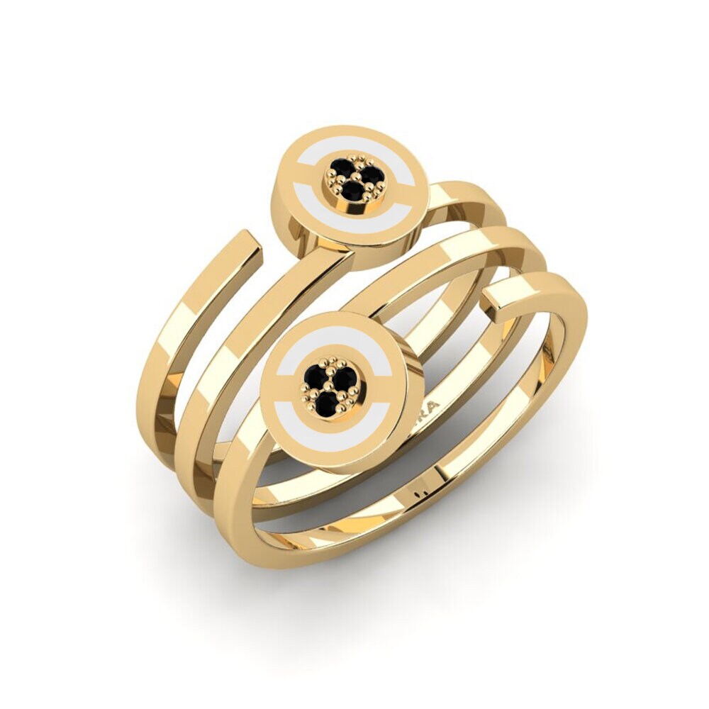 Diamante Negro Anillo Wagnerx