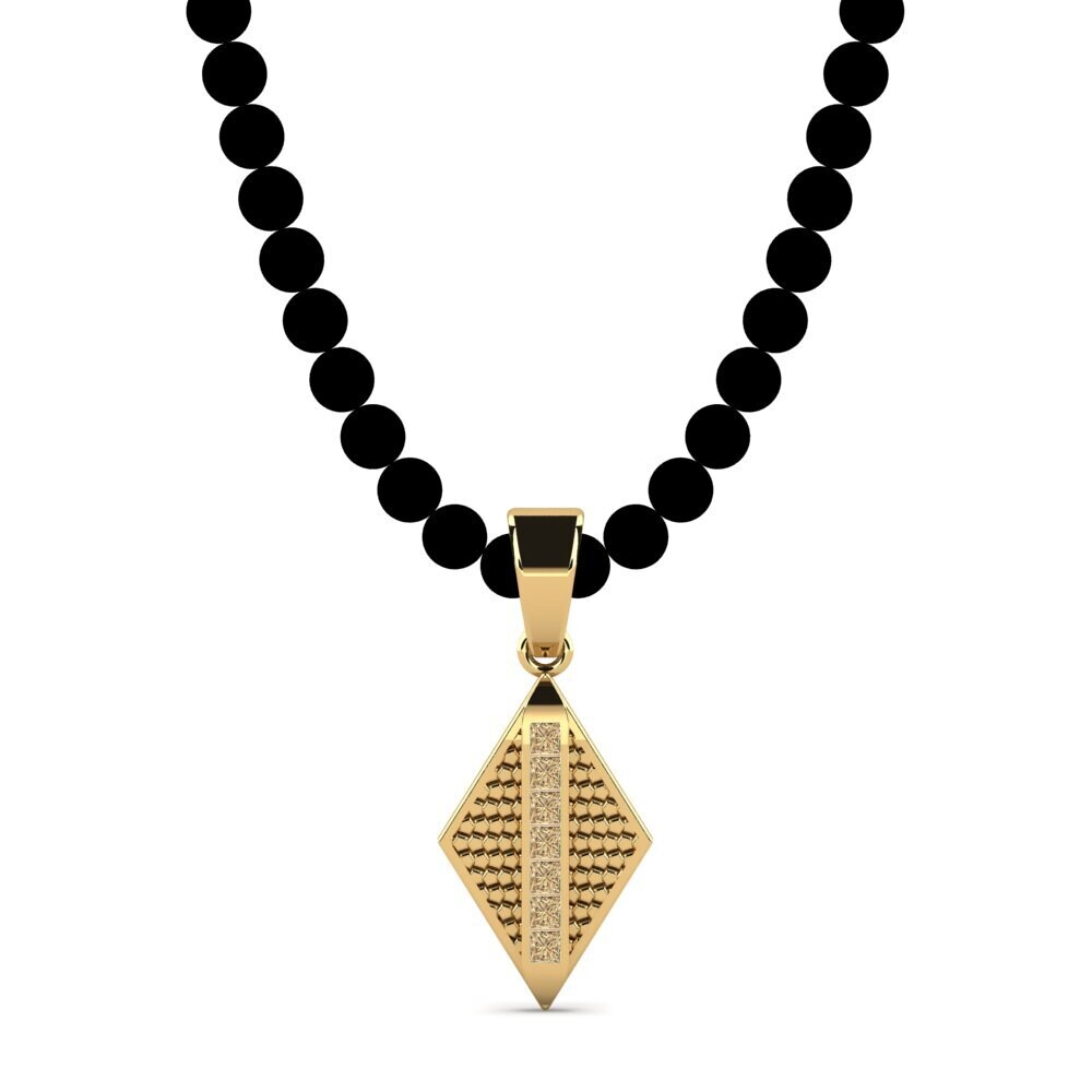 Diamante Marrón Colgante para hombre Wallis