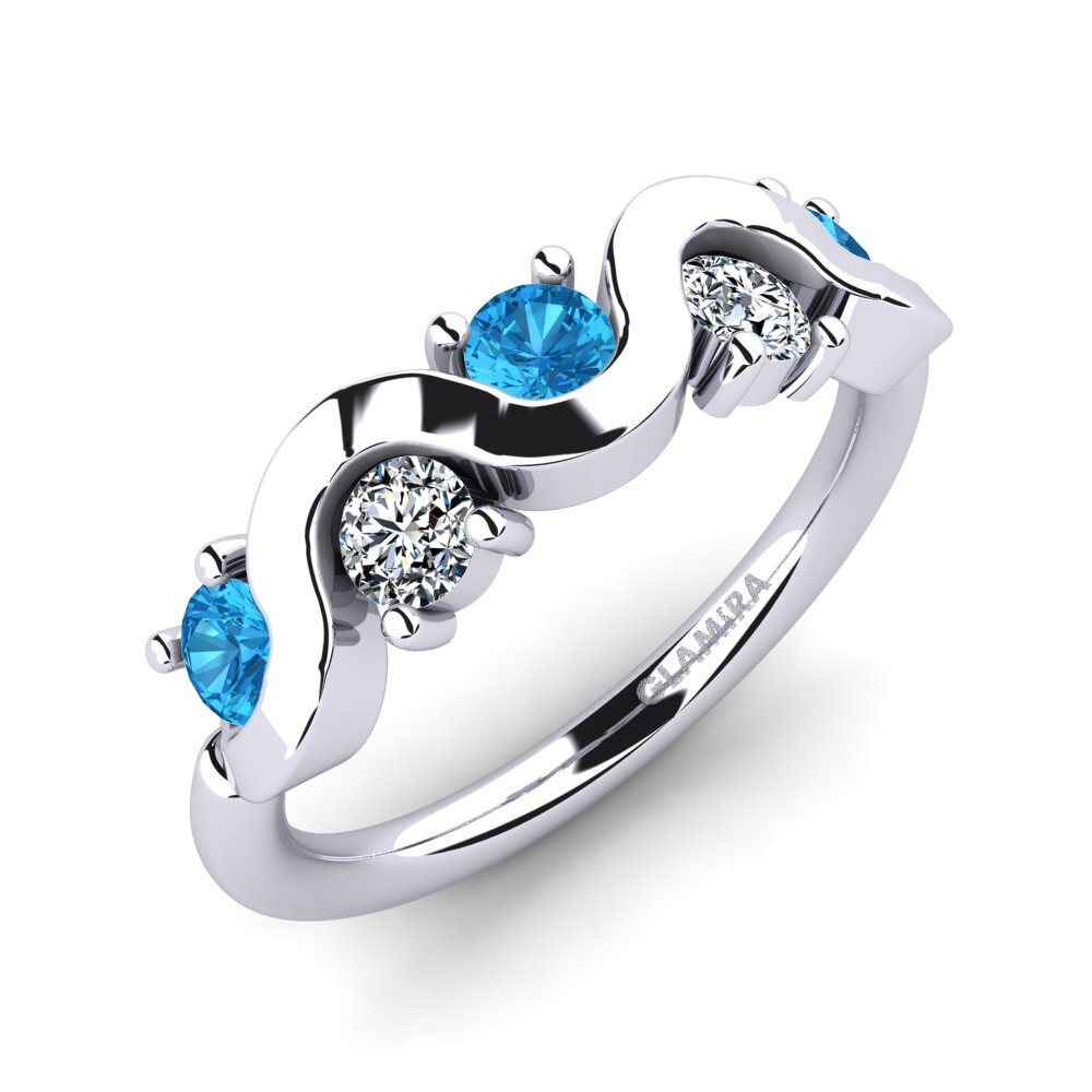 Topaze Bleue Bague Wanissa