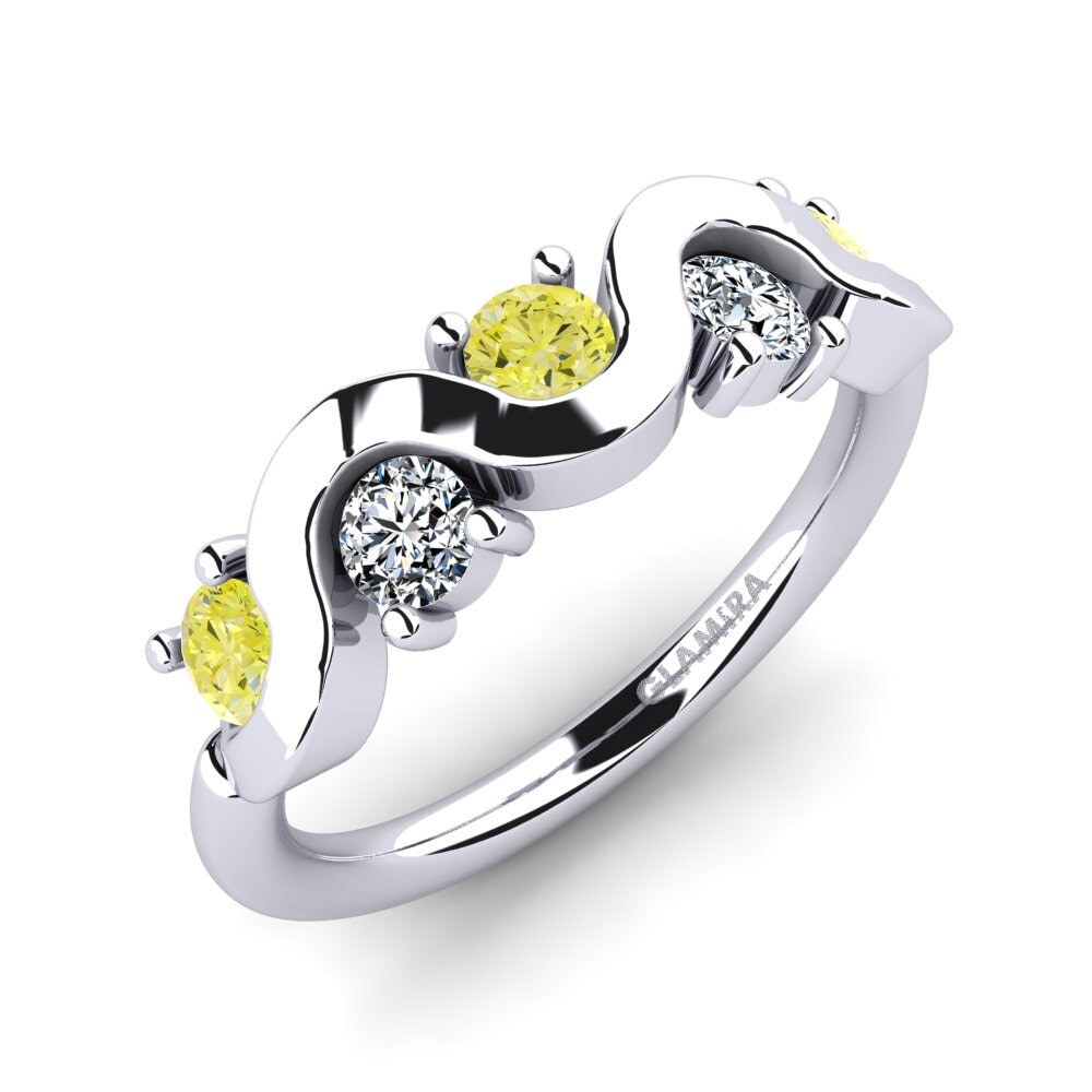 Diamant Jaune Bague Wanissa