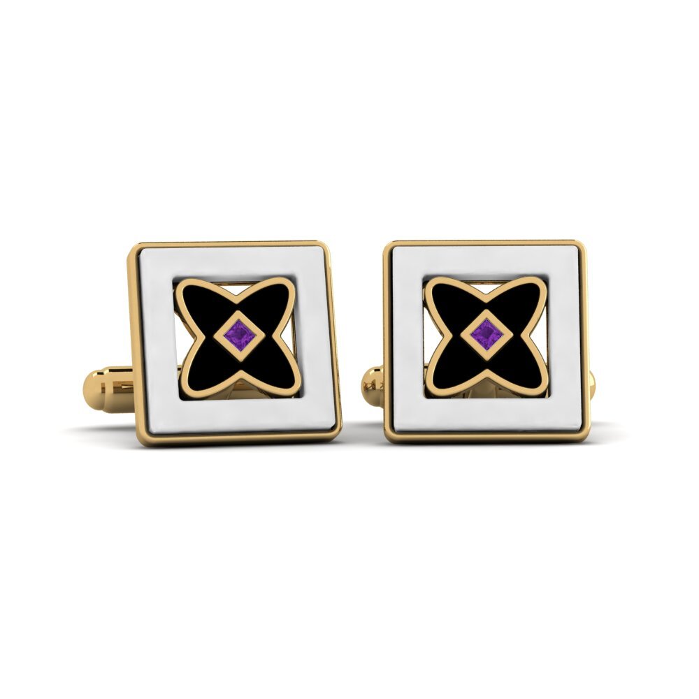 Amethyst Cufflink Wasserman