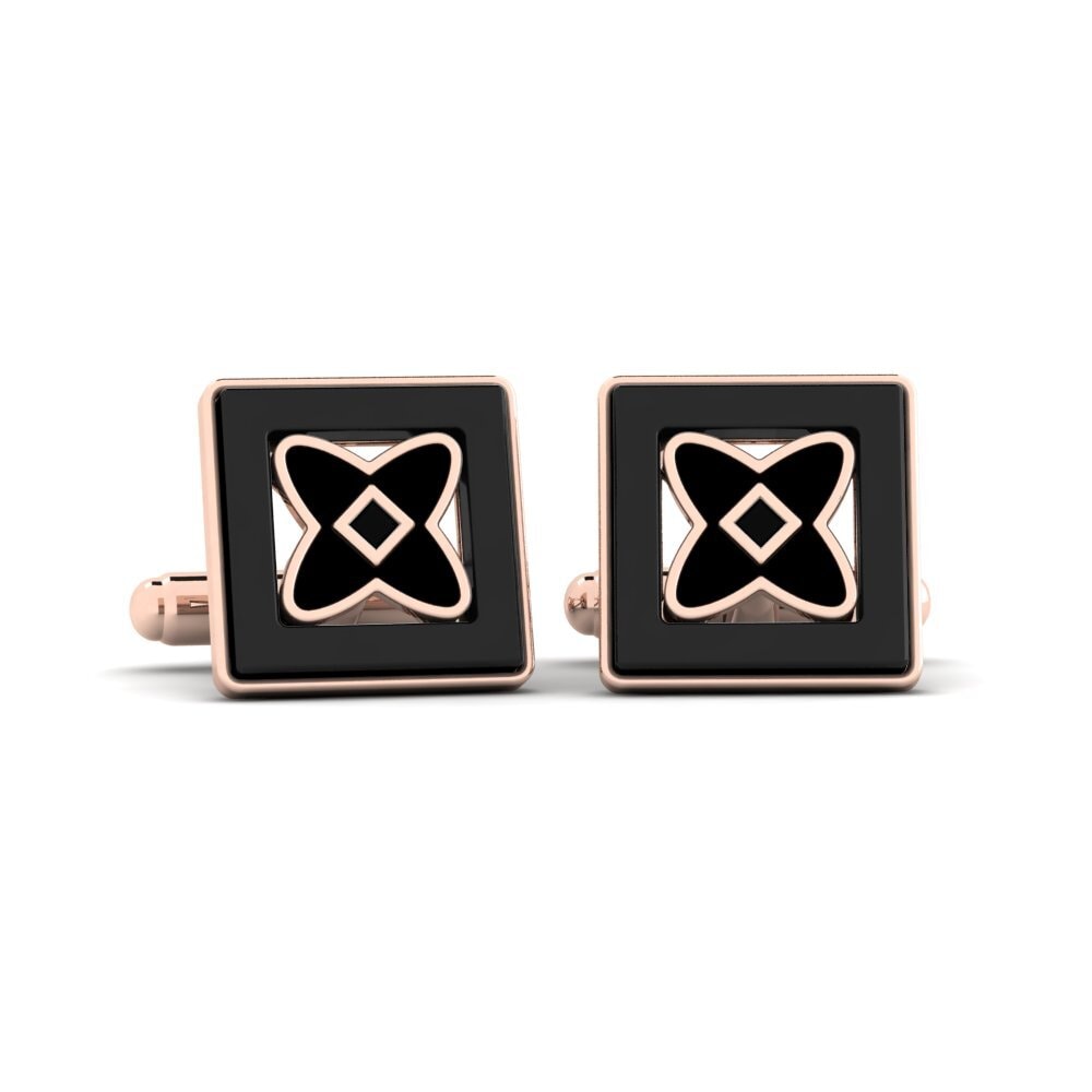 9k Oro Rosa Ónix Negro Gemelo Wasserman