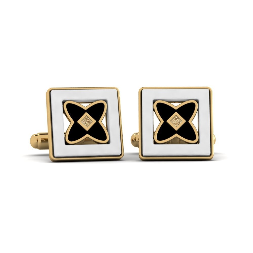 Brown Diamond Cufflink Wasserman