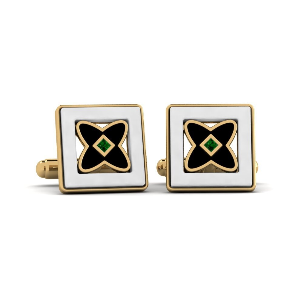 Green Zirconia Cufflink Wasserman