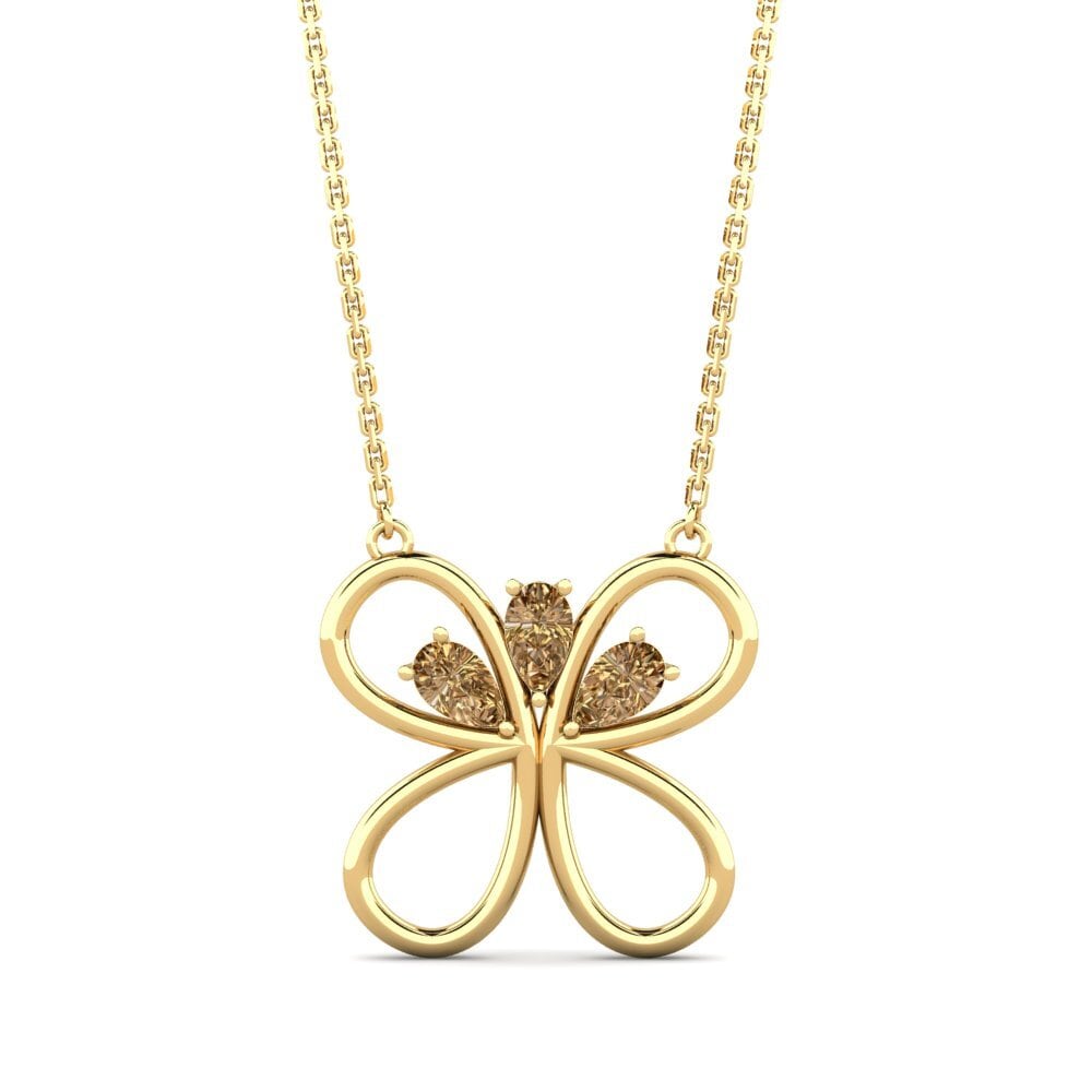 Brown Diamond Women's Necklace Wasyupo