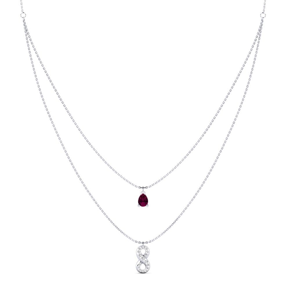 Rhodolite Garnet Women's Necklace Wavelove