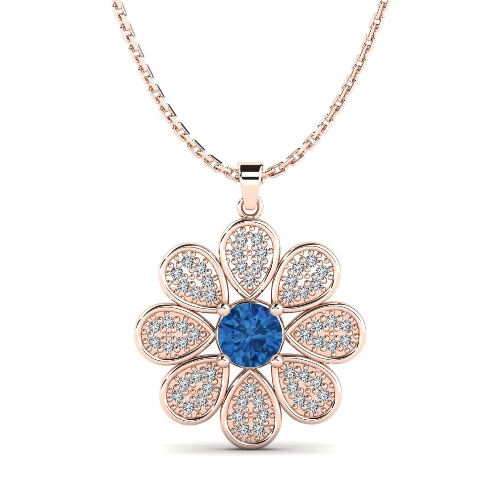 Circonita Azul Oscuro Colgante de Mujer Wayde
