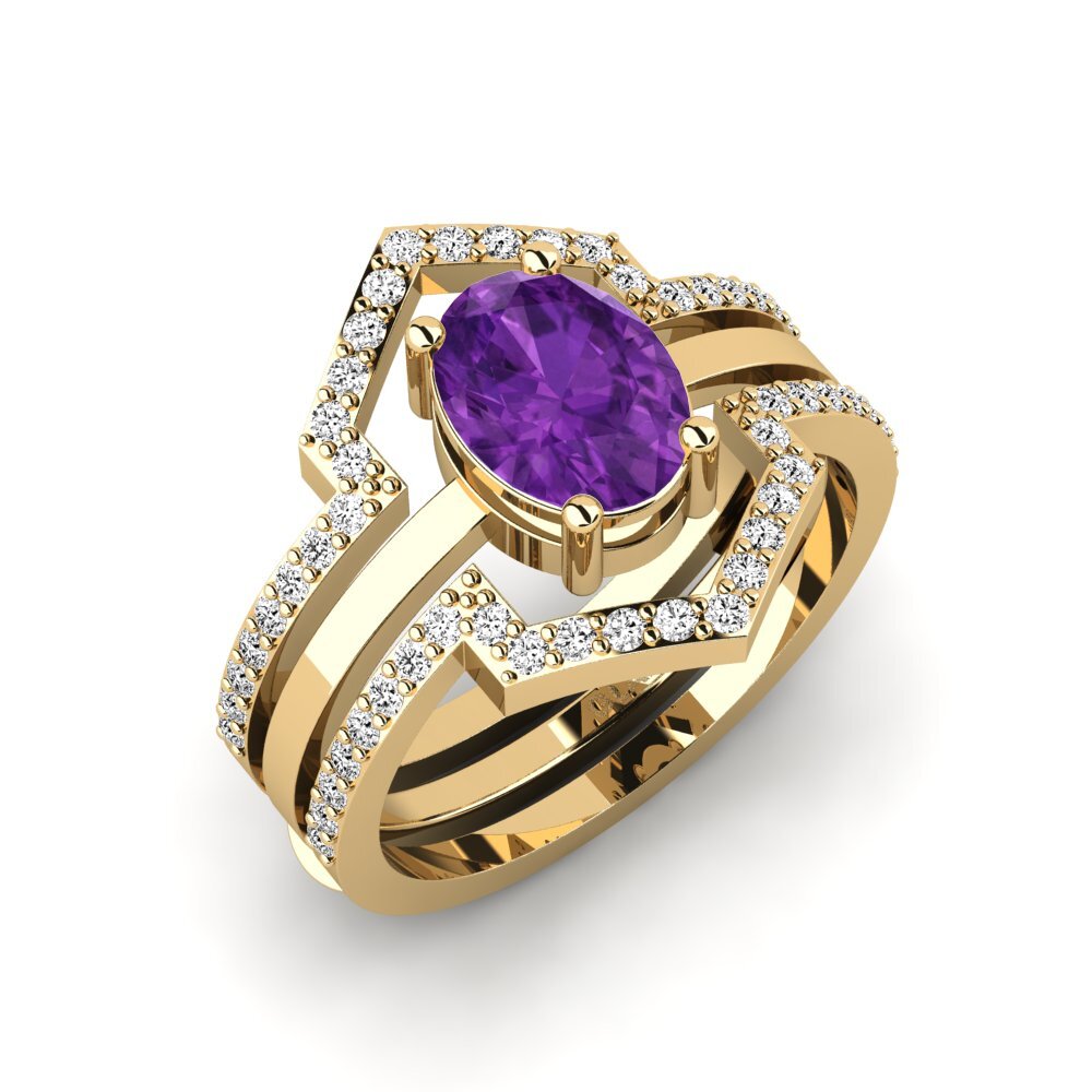 Amethyst Ring Wear - SET