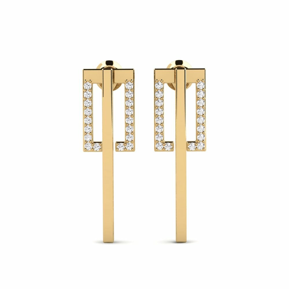 Moissanite Boucle d'oreille femme Weardefol - B