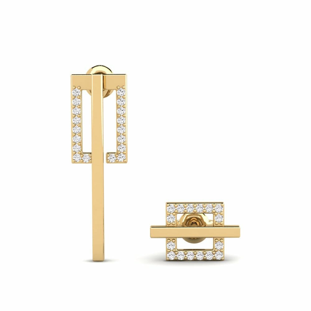 Moissanite Boucle d'oreille femme Weardefol - SET