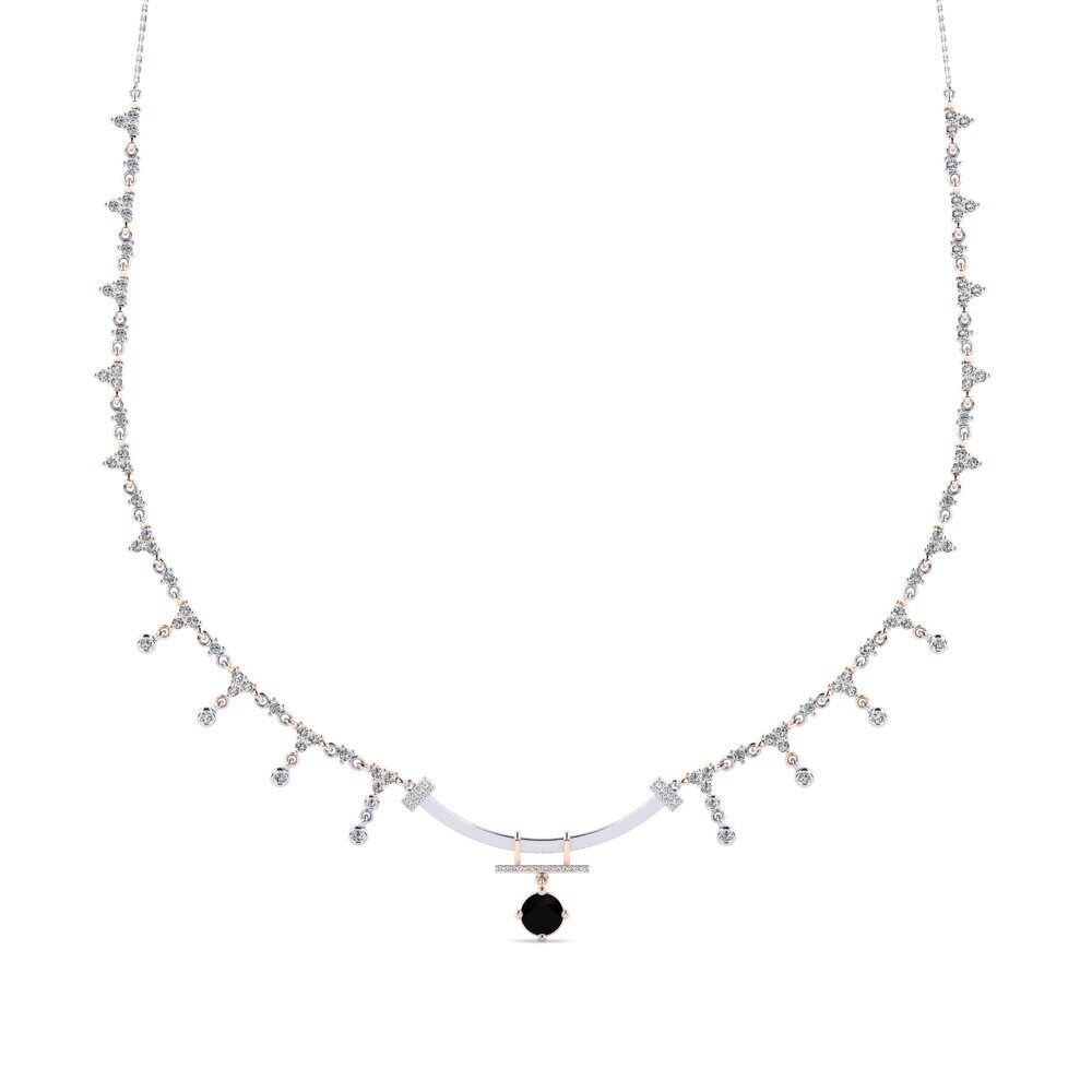 Black Diamond Women's Necklace Weedle