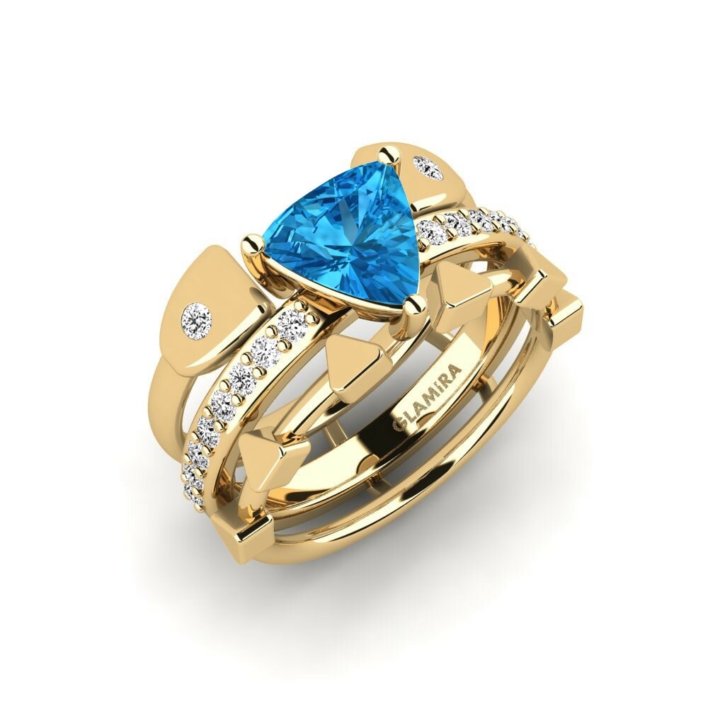 Anillo Wegyron - SET Topacio azul