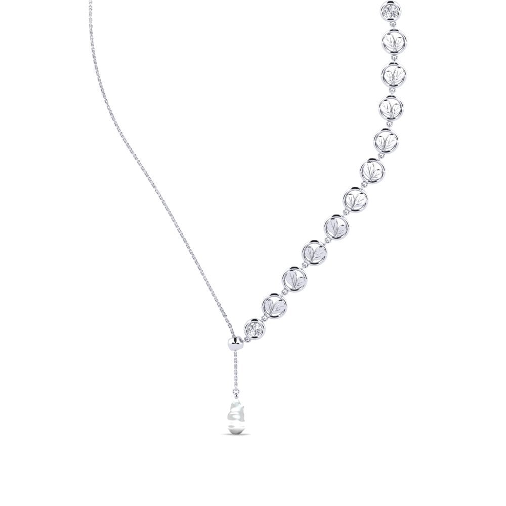 18ct White Gold Diamond Women's Necklace Weidler