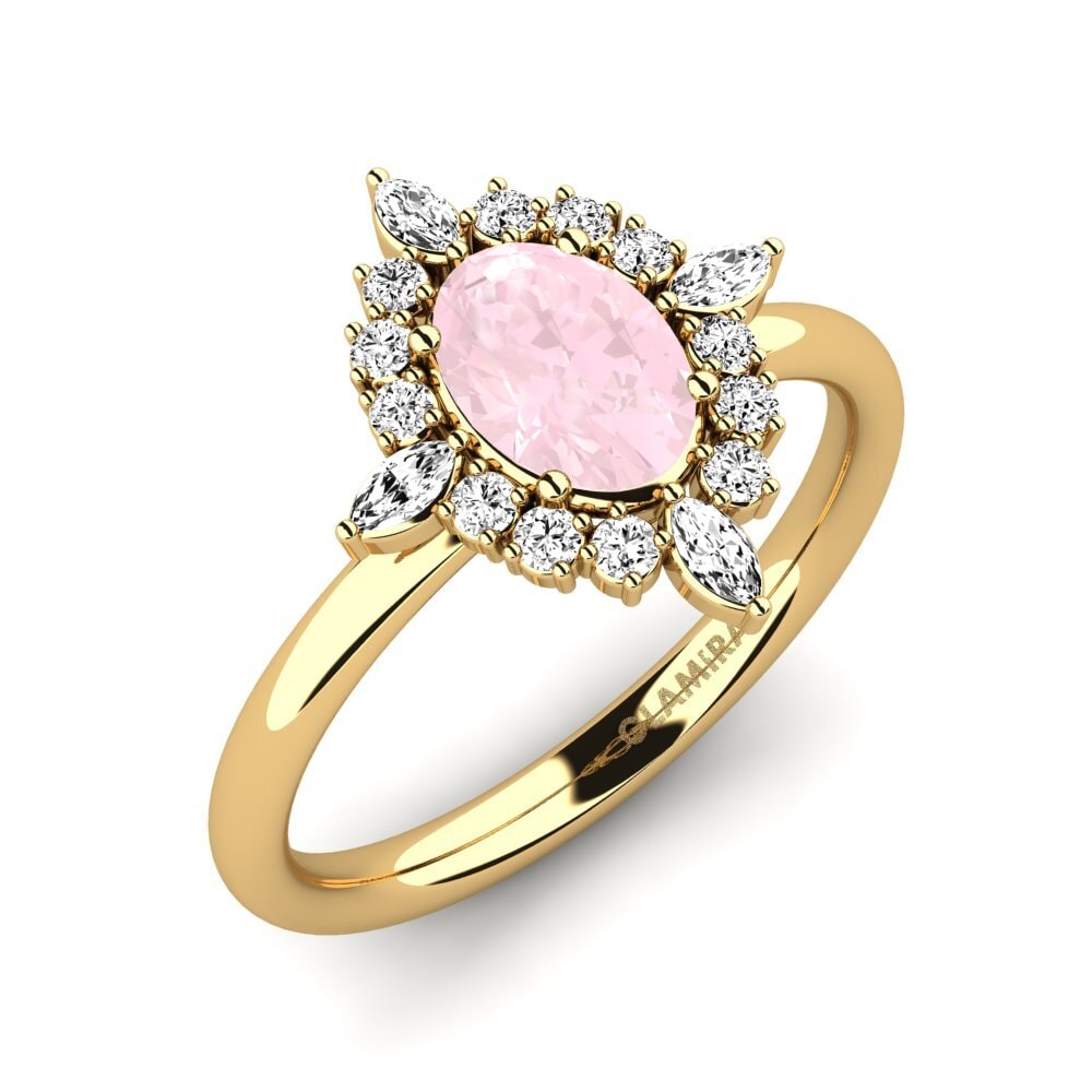 Rose Quartz Engagement Ring Wellons