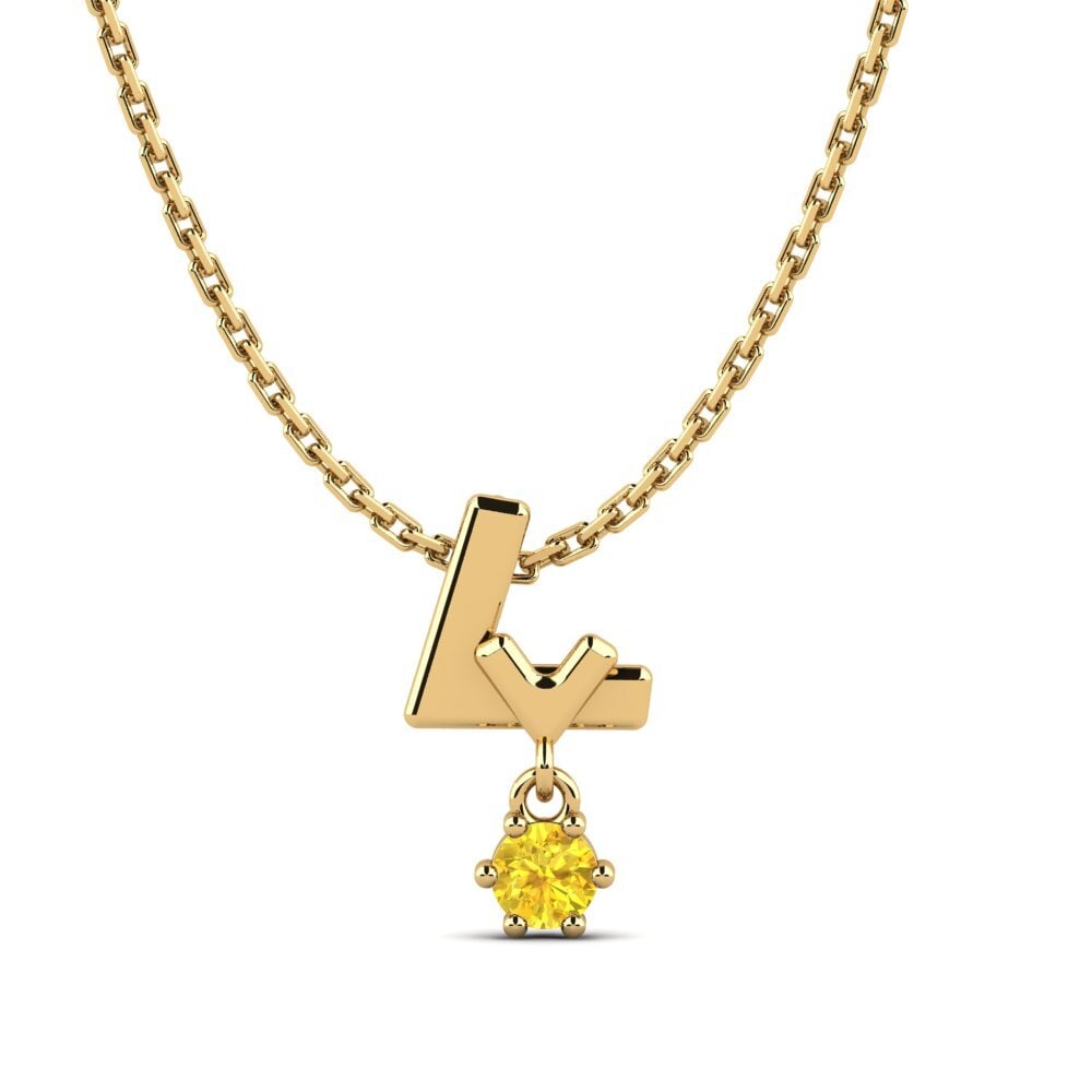 Yellow Sapphire Women's Pendant Werradith