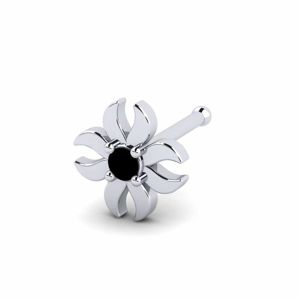 Saphir noir Piercing Nez Werty