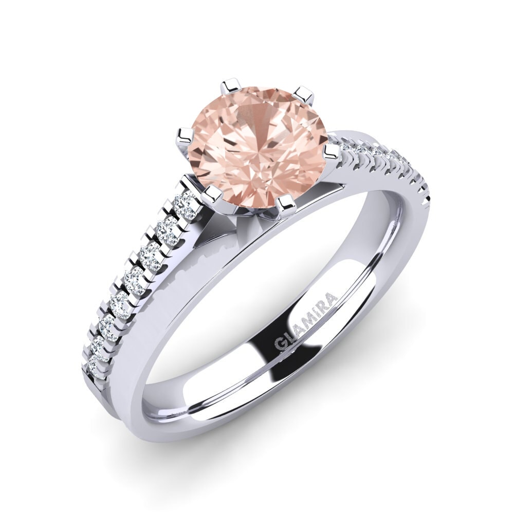 Morganite Engagement Ring Wesle 1.0 crt